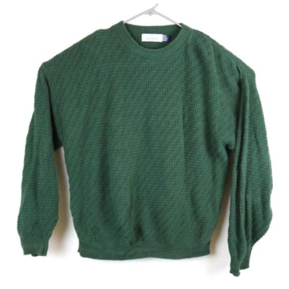 Bill Blass Menswear Chunky Cable Knit Sweater - Picture 1 of 6